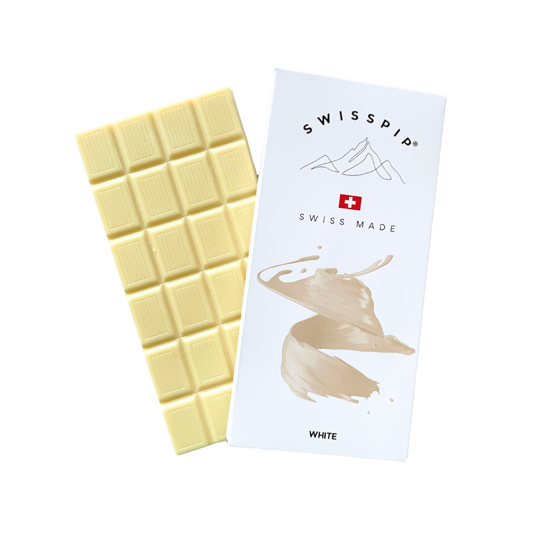 Swiss chocolate, Swisspip White Chocolate bar - 100g