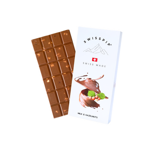 Swiss Chocolate, Swisspip Milk & Hazelnuts Chocolate bar - 100g